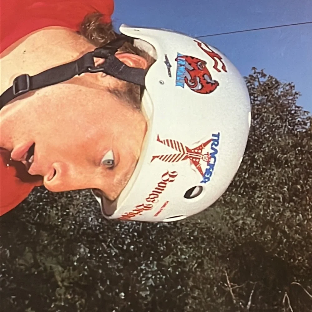 Tony Hawk Vintage 1988 Litho in USA poster 36”x11.75” Tracker skate skateboard